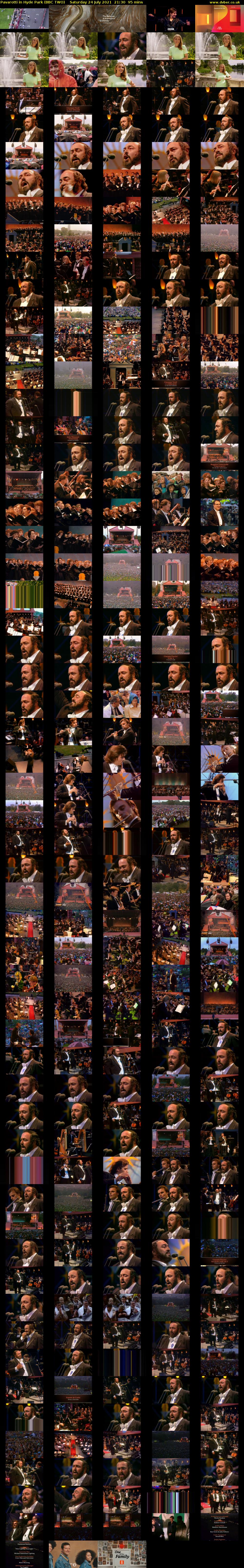 Pavarotti in Hyde Park (BBC TWO) Saturday 24 July 2021 21:30 - 23:05