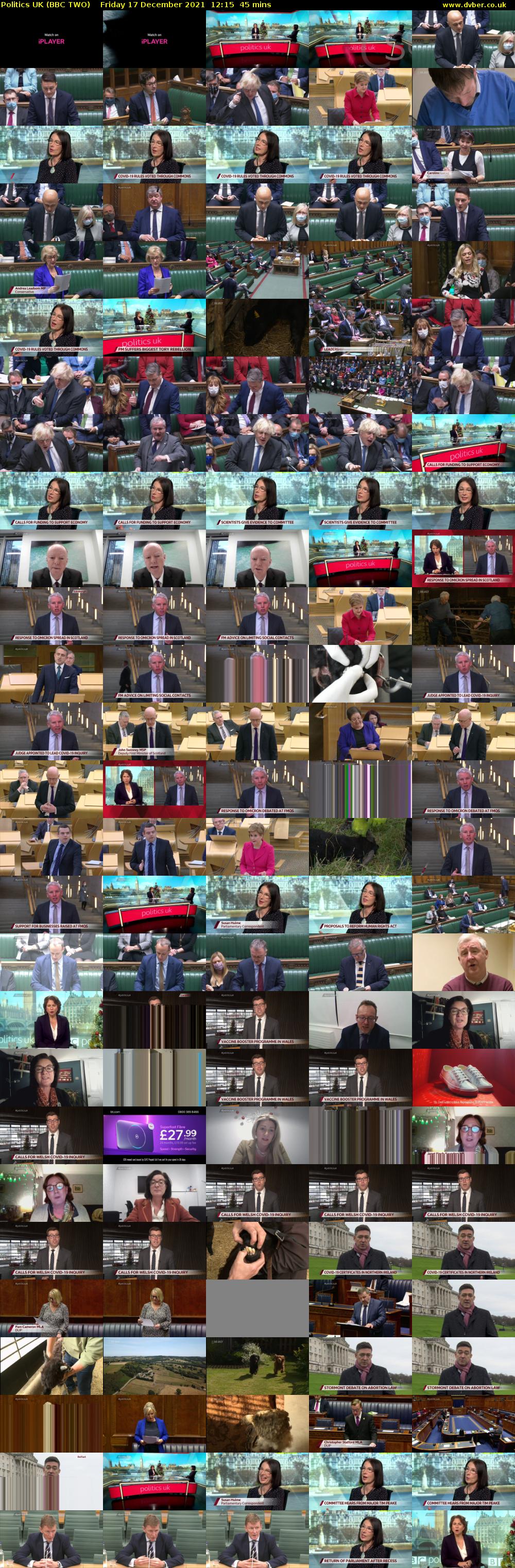 Politics UK (BBC TWO) Friday 17 December 2021 12:15 - 13:00