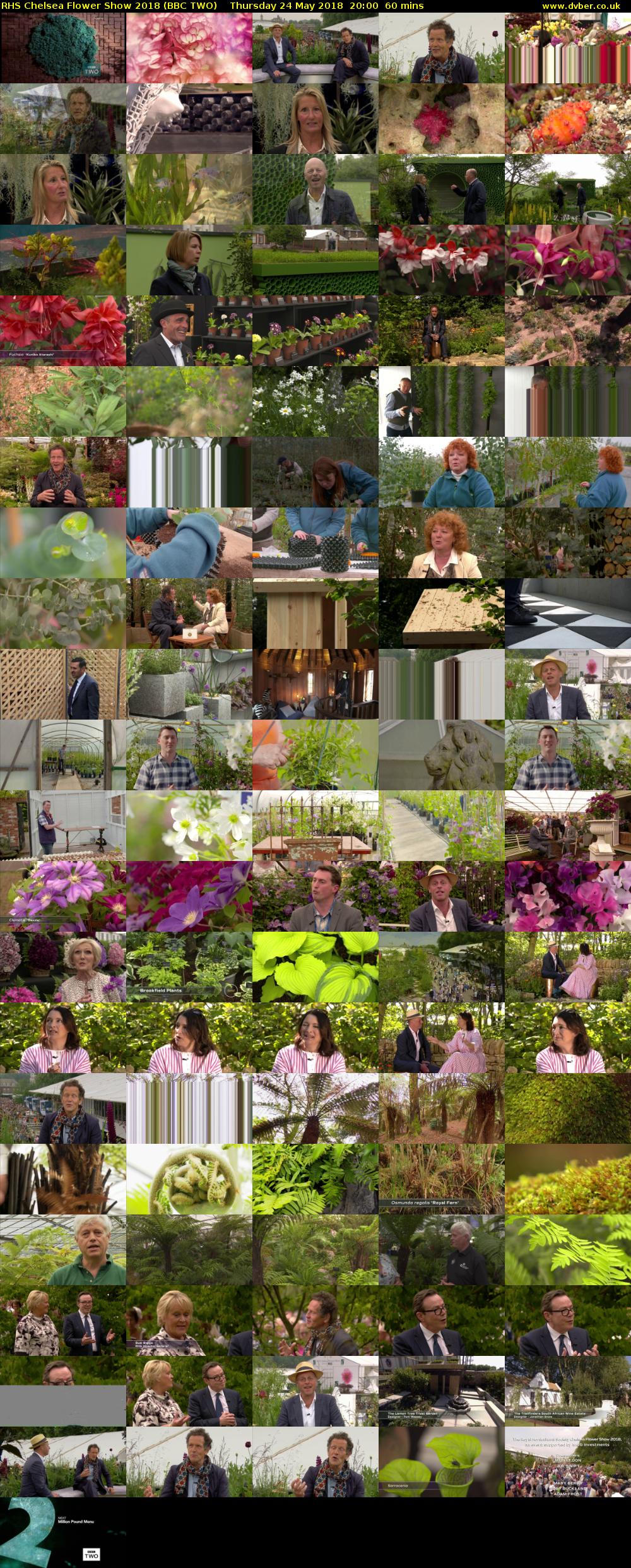 RHS Chelsea Flower Show 2018 (BBC TWO) Thursday 24 May 2018 20:00 - 21:00
