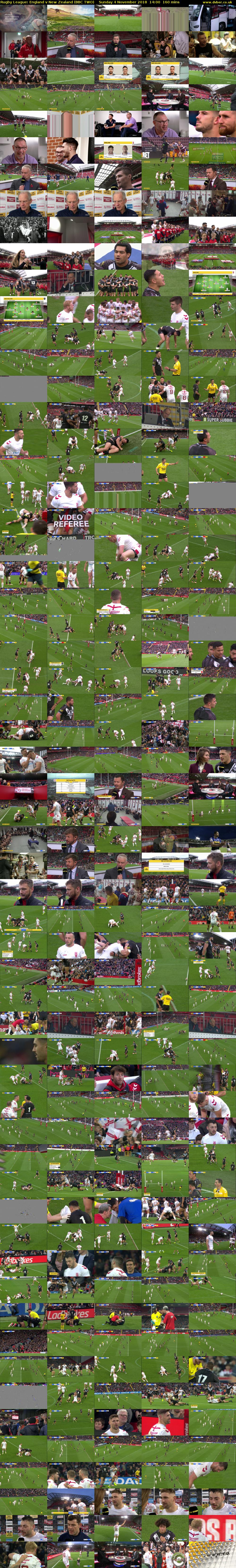 Rugby League: England v New Zealand (BBC TWO) Sunday 4 November 2018 14:00 - 16:40