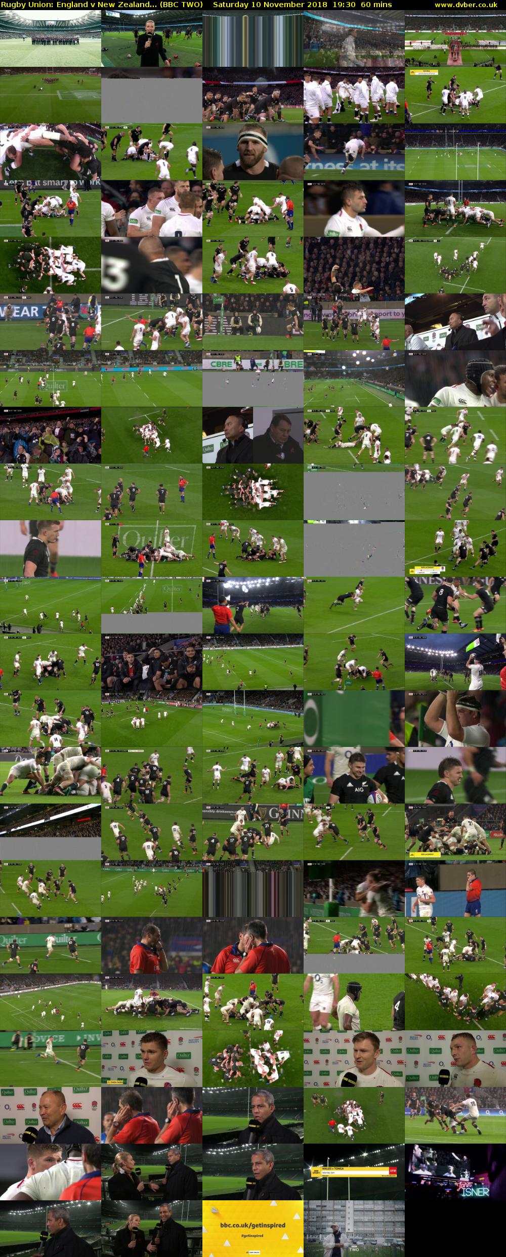 Rugby Union: England v New Zealand... (BBC TWO) Saturday 10 November 2018 19:30 - 20:30
