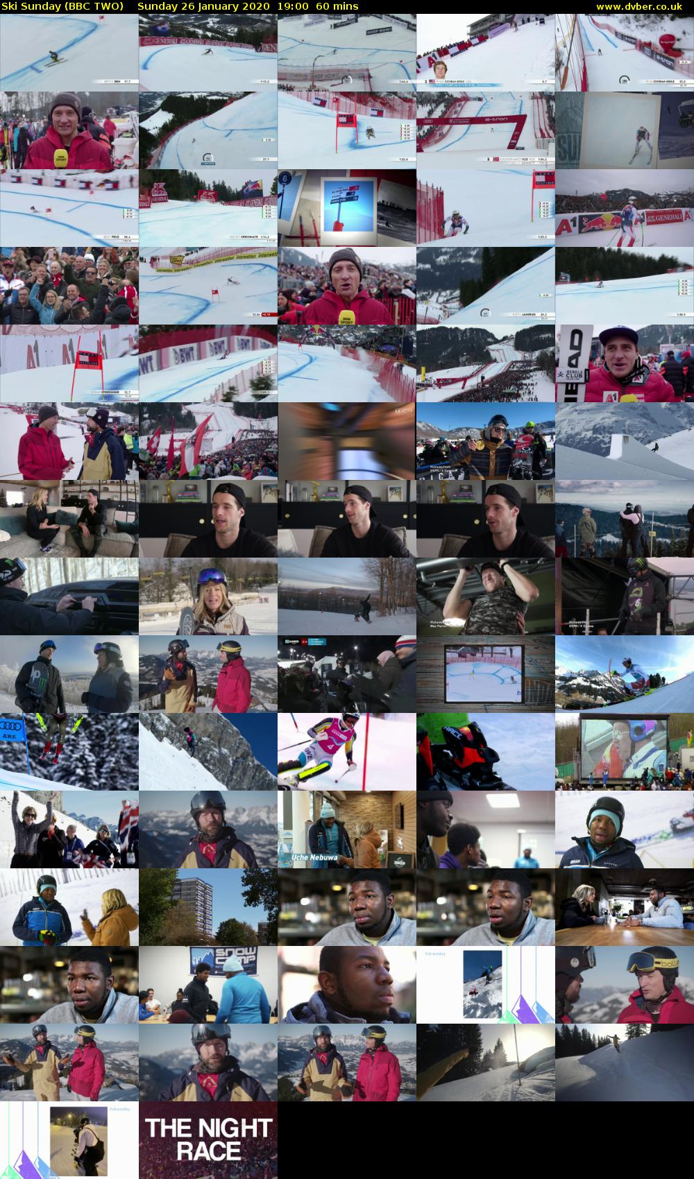 Ski Sunday (BBC TWO) Sunday 26 January 2020 19:00 - 20:00
