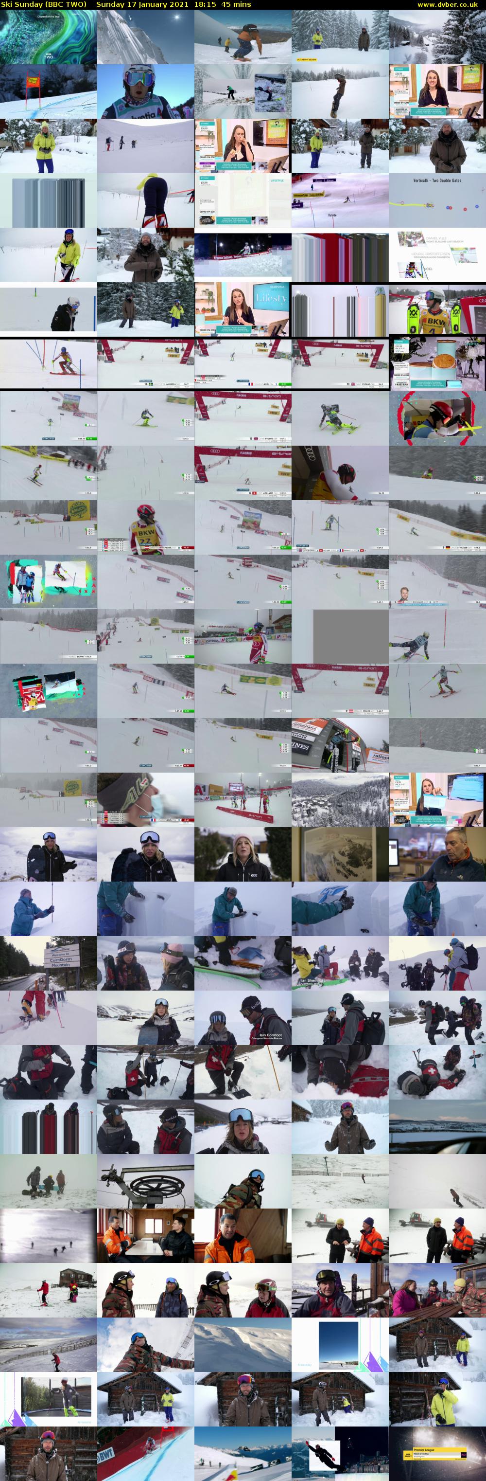 Ski Sunday (BBC TWO) Sunday 17 January 2021 18:15 - 19:00