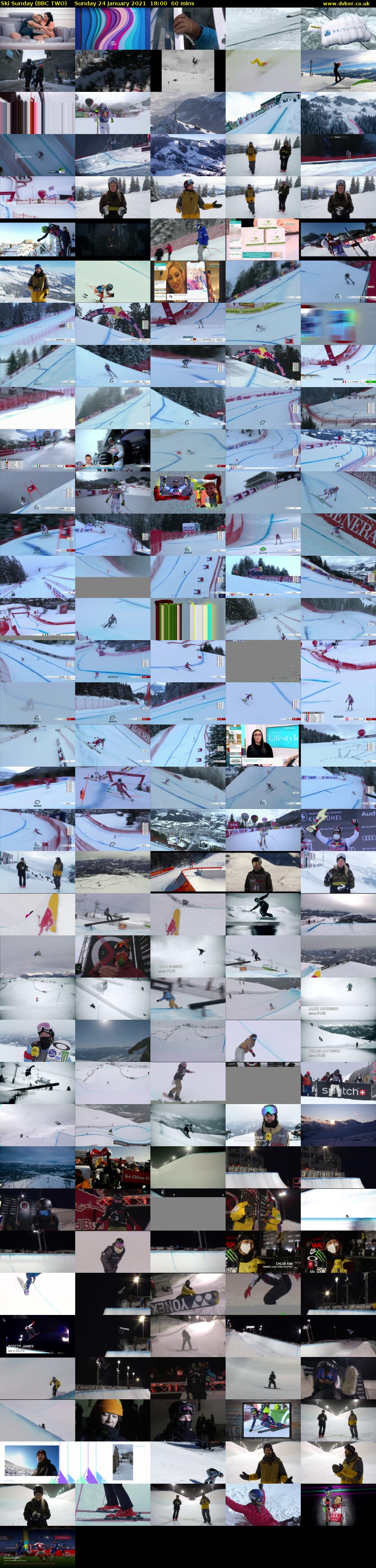 Ski Sunday (BBC TWO) Sunday 24 January 2021 18:00 - 19:00