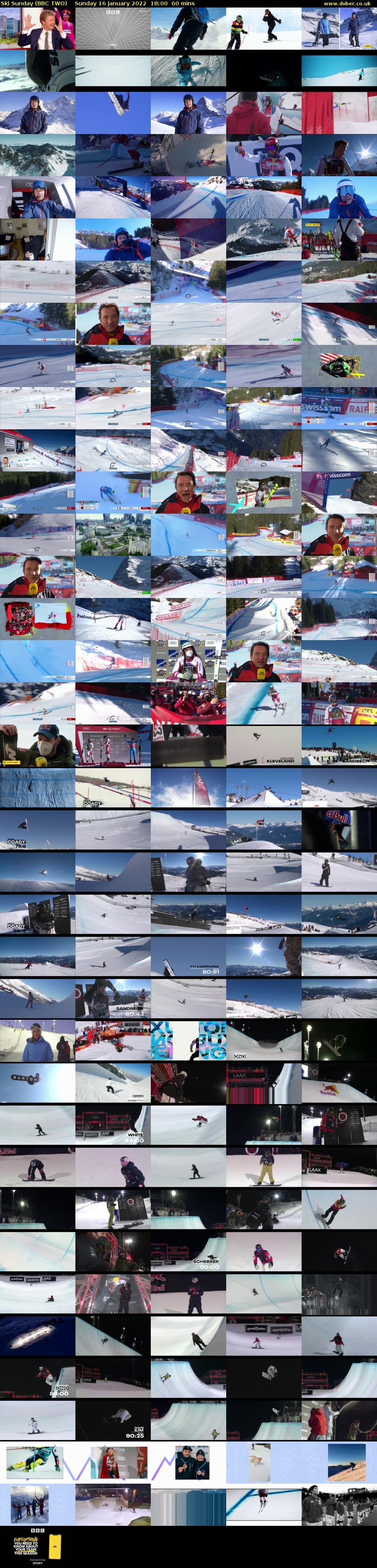 Ski Sunday (BBC TWO) Sunday 16 January 2022 18:00 - 19:00