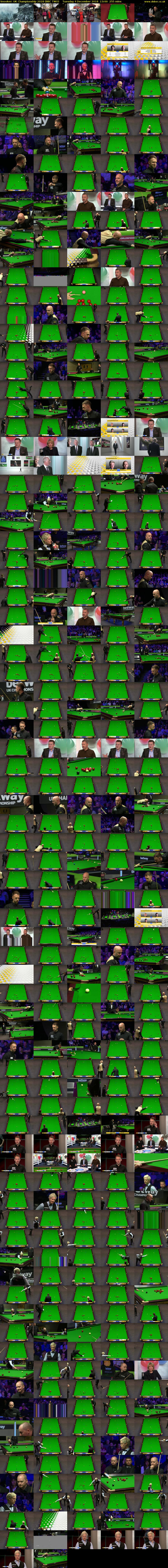 Snooker: UK Championship 2018 (BBC TWO) Tuesday 4 December 2018 13:00 - 17:15