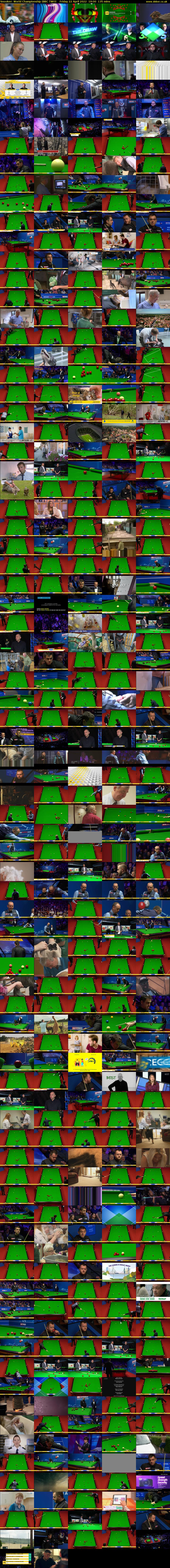 Snooker: World Championship (BBC TWO) Friday 22 April 2022 10:00 - 12:15