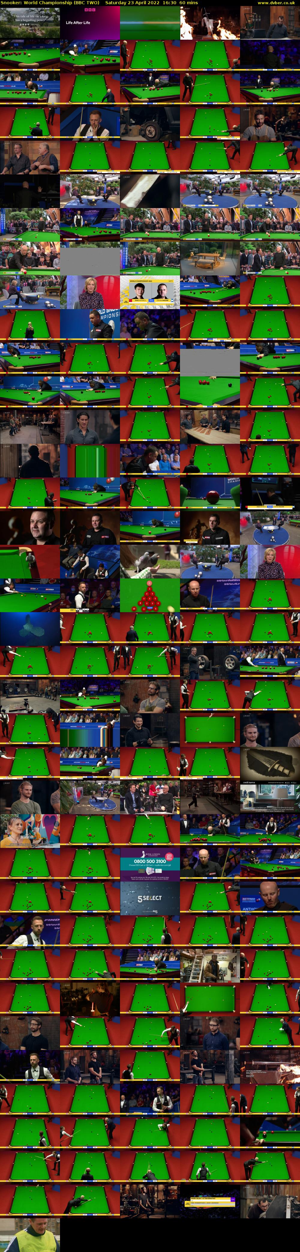 Snooker: World Championship (BBC TWO) Saturday 23 April 2022 16:30 - 17:30