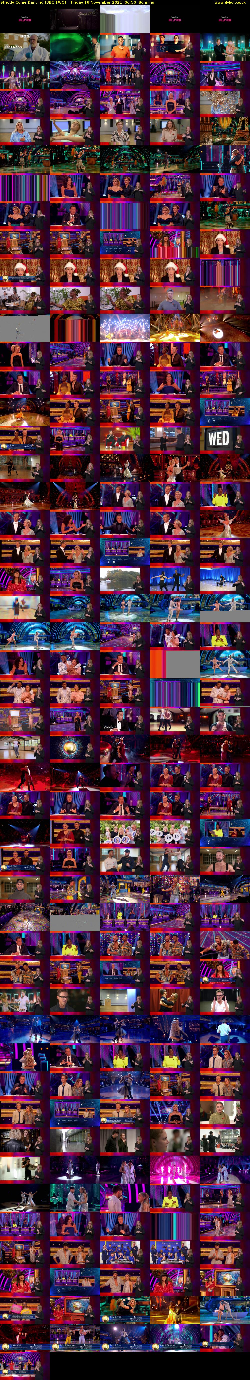 Strictly Come Dancing (BBC TWO) Friday 19 November 2021 00:50 - 02:10