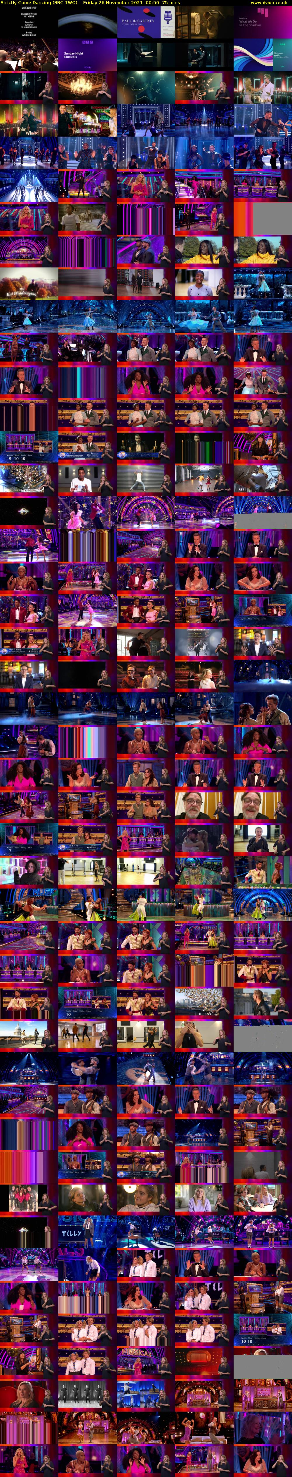 Strictly Come Dancing (BBC TWO) Friday 26 November 2021 00:50 - 02:05