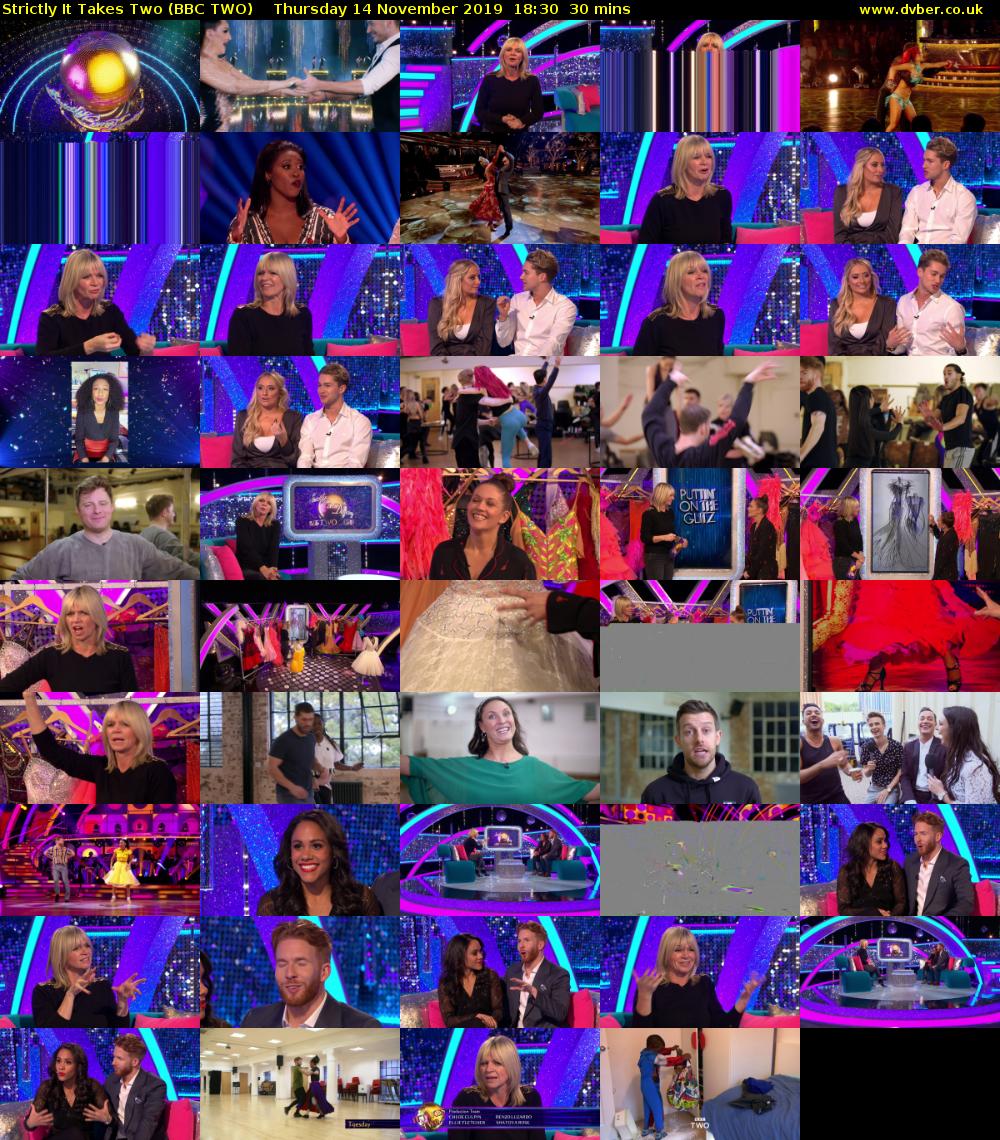 Strictly It Takes Two (BBC TWO) Thursday 14 November 2019 18:30 - 19:00