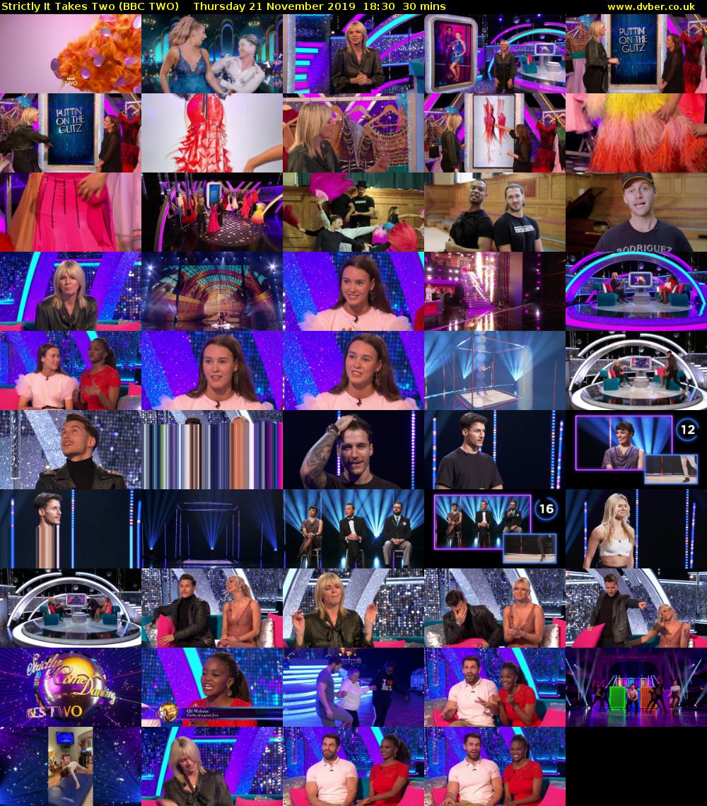 Strictly It Takes Two (BBC TWO) Thursday 21 November 2019 18:30 - 19:00