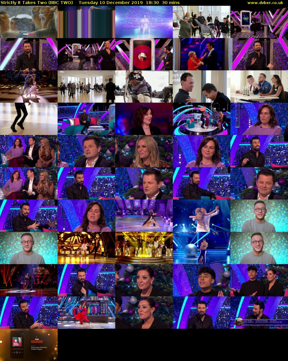 Strictly It Takes Two (BBC TWO) Tuesday 10 December 2019 18:30 - 19:00