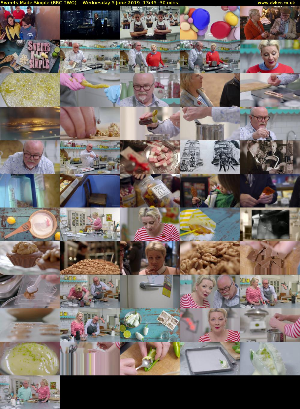 Sweets Made Simple (BBC TWO) Wednesday 5 June 2019 13:45 - 14:15
