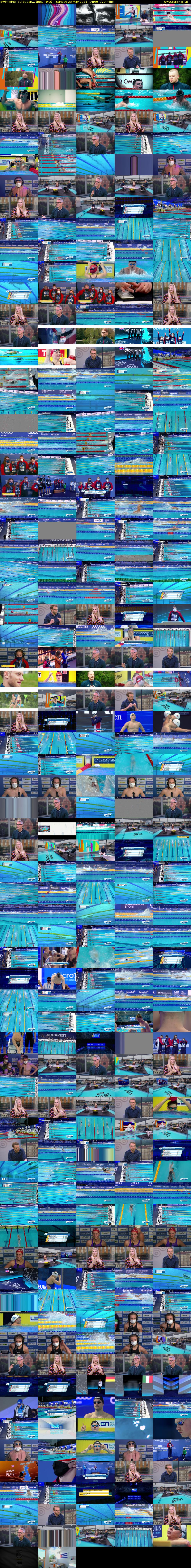 Swimming: European... (BBC TWO) Sunday 23 May 2021 14:00 - 16:00