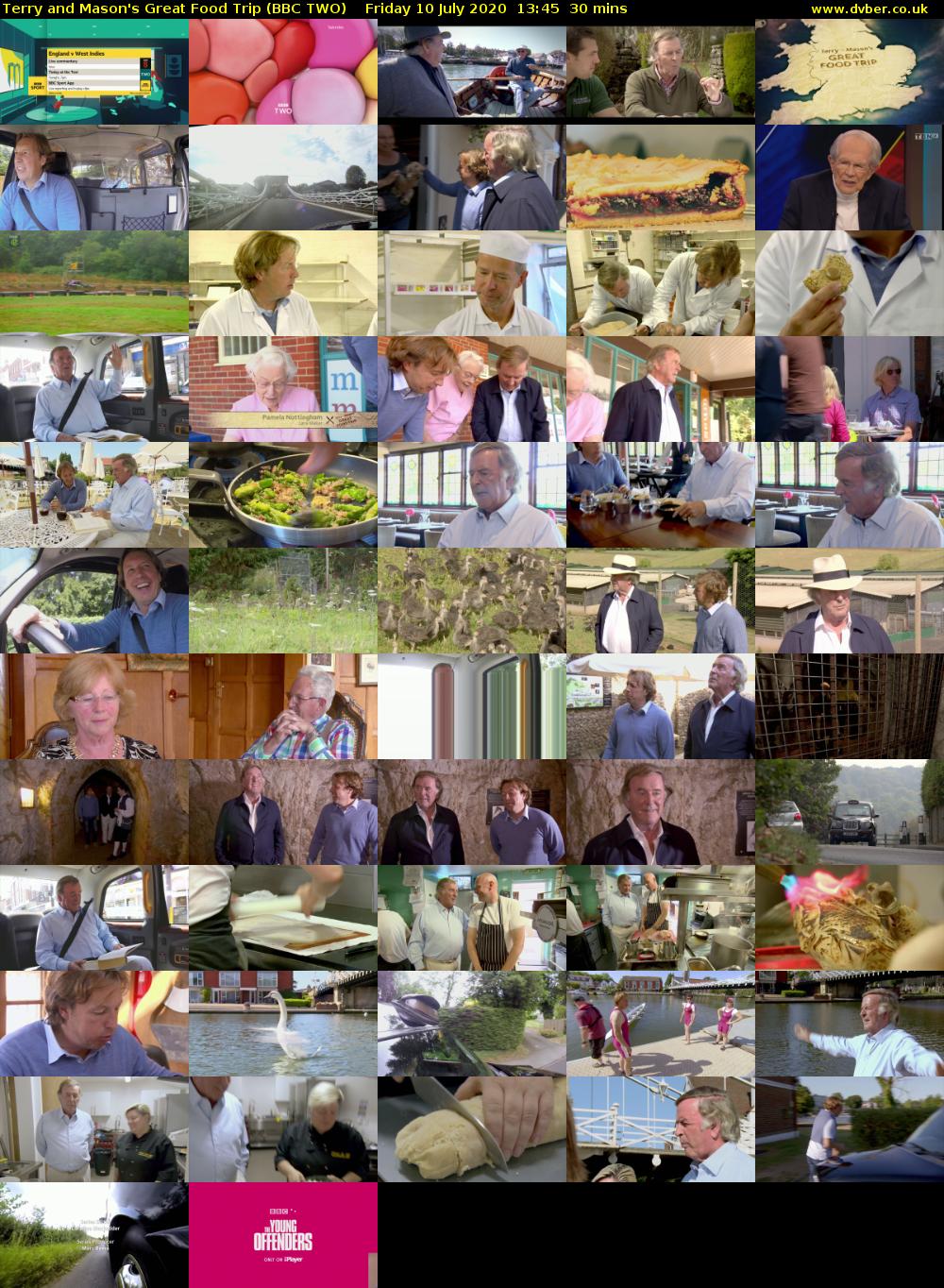 Terry and Mason's Great Food Trip (BBC TWO) Friday 10 July 2020 13:45 - 14:15
