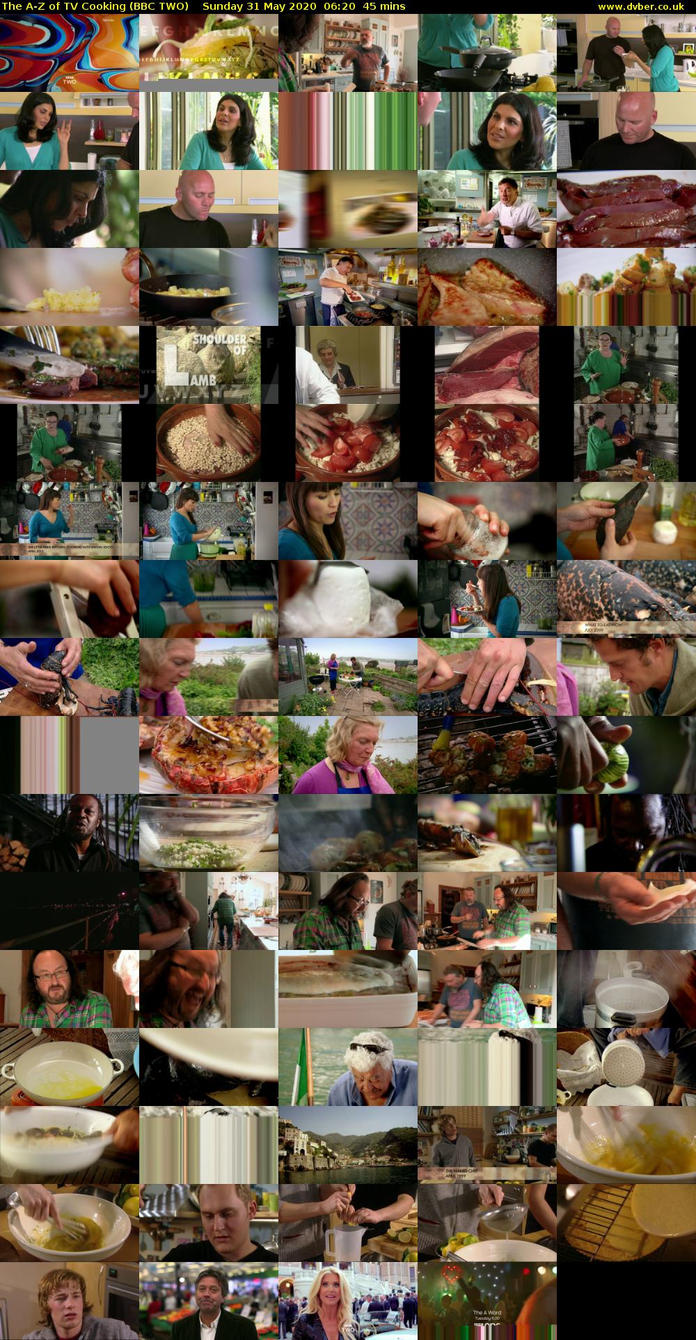 The A-Z of TV Cooking (BBC TWO) Sunday 31 May 2020 06:20 - 07:05
