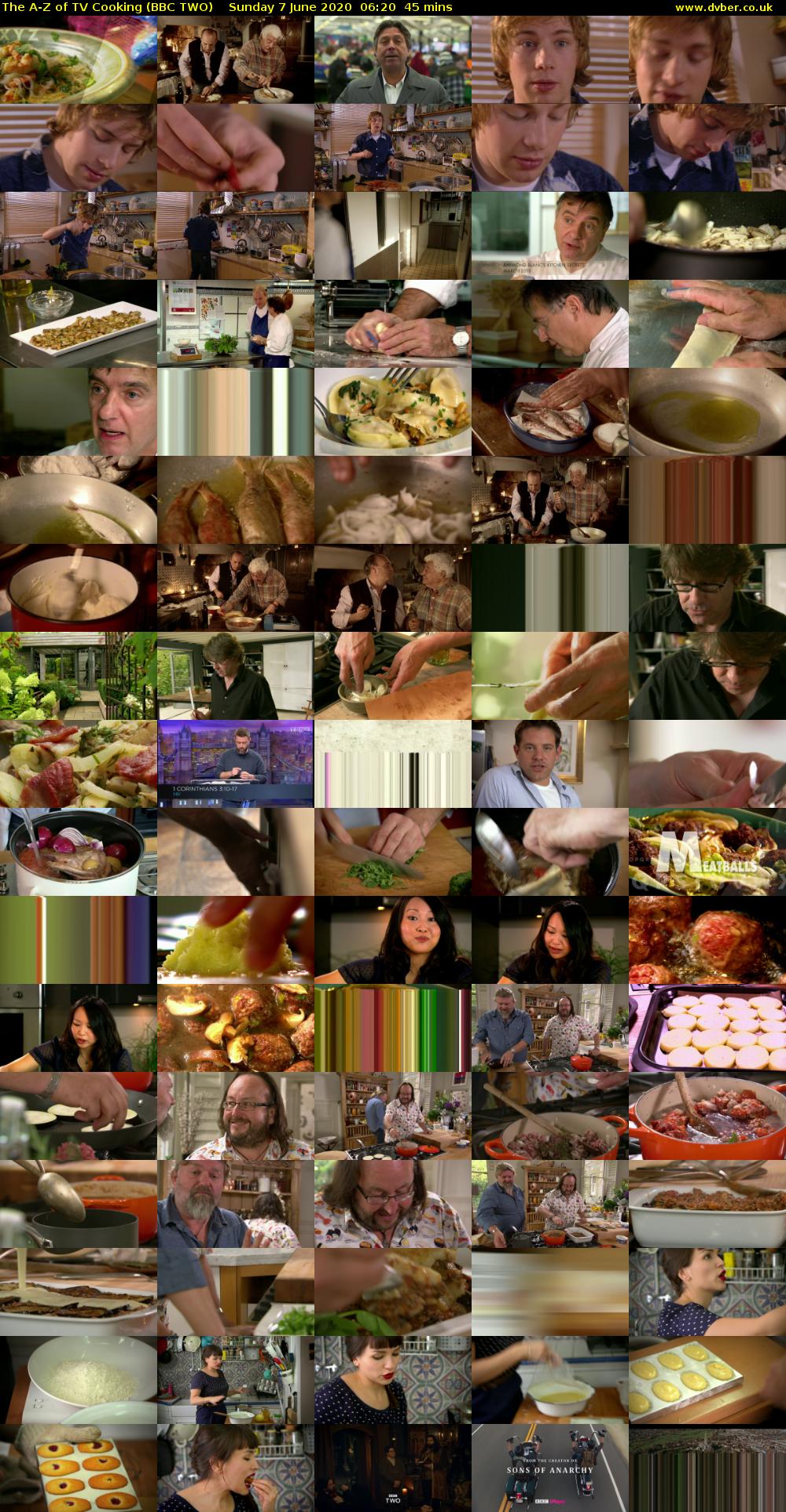 The A-Z of TV Cooking (BBC TWO) Sunday 7 June 2020 06:20 - 07:05