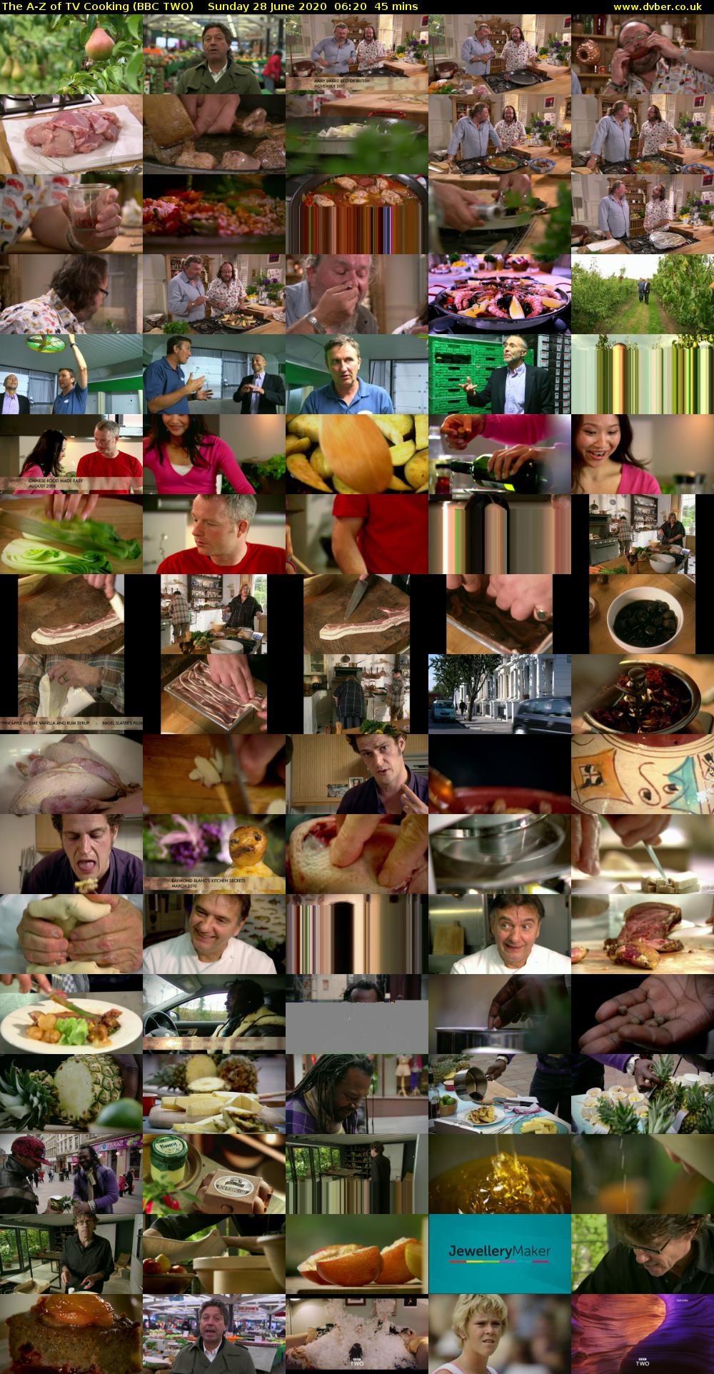 The A-Z of TV Cooking (BBC TWO) Sunday 28 June 2020 06:20 - 07:05