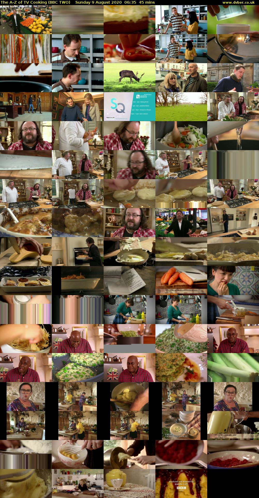 The A-Z of TV Cooking (BBC TWO) Sunday 9 August 2020 06:35 - 07:20