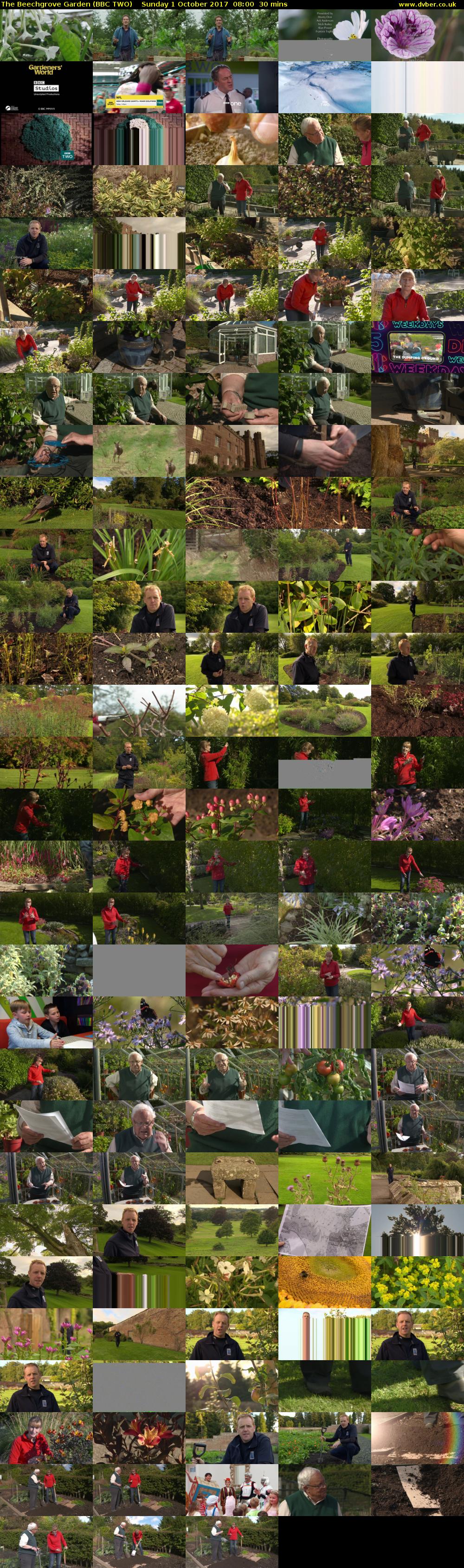 The Beechgrove Garden (BBC TWO) Sunday 1 October 2017 08:00 - 08:30