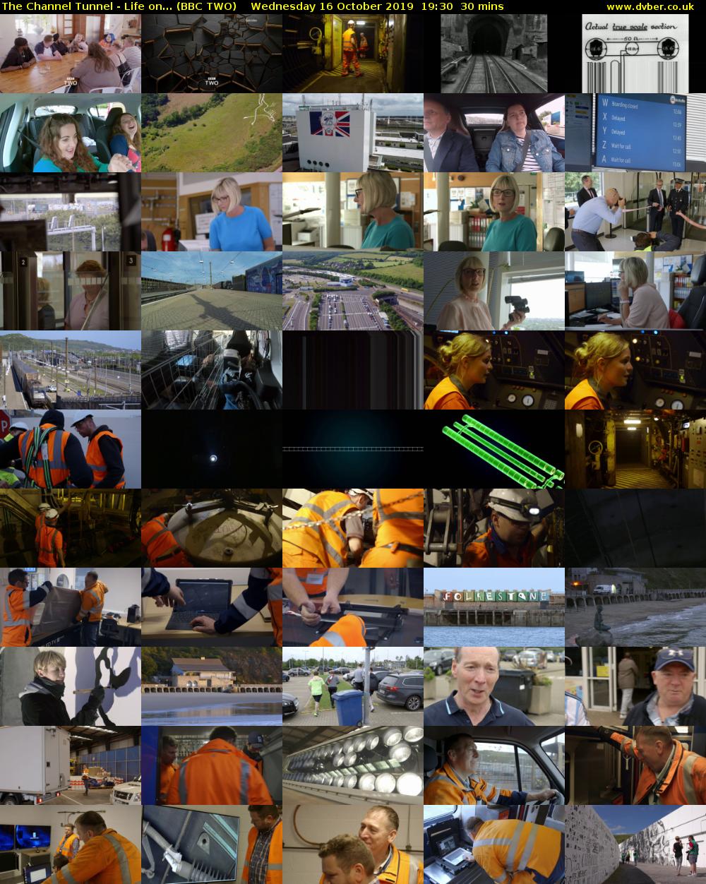 The Channel Tunnel - Life on... (BBC TWO) Wednesday 16 October 2019 19:30 - 20:00