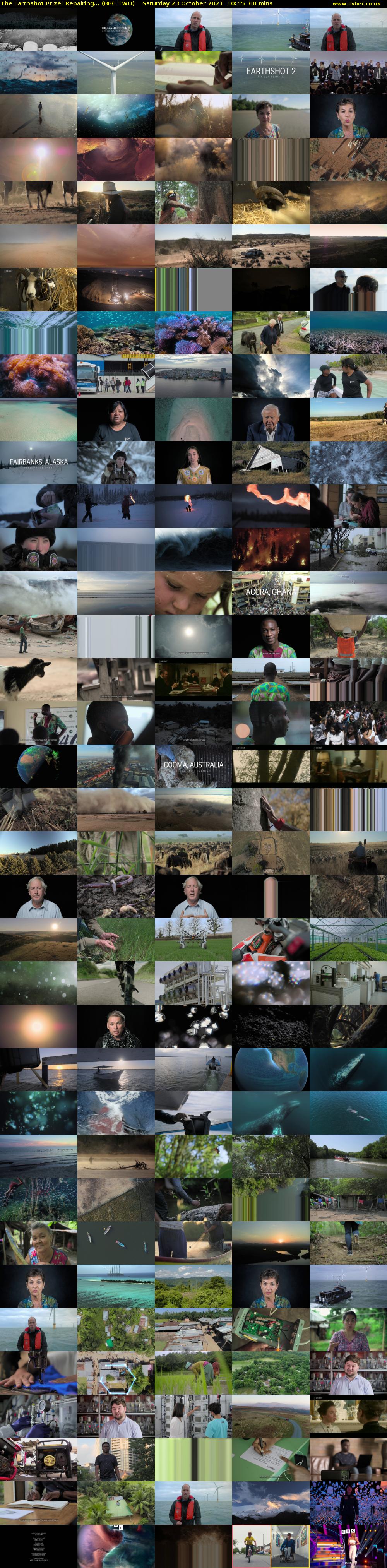 The Earthshot Prize: Repairing... (BBC TWO) Saturday 23 October 2021 10:45 - 11:45