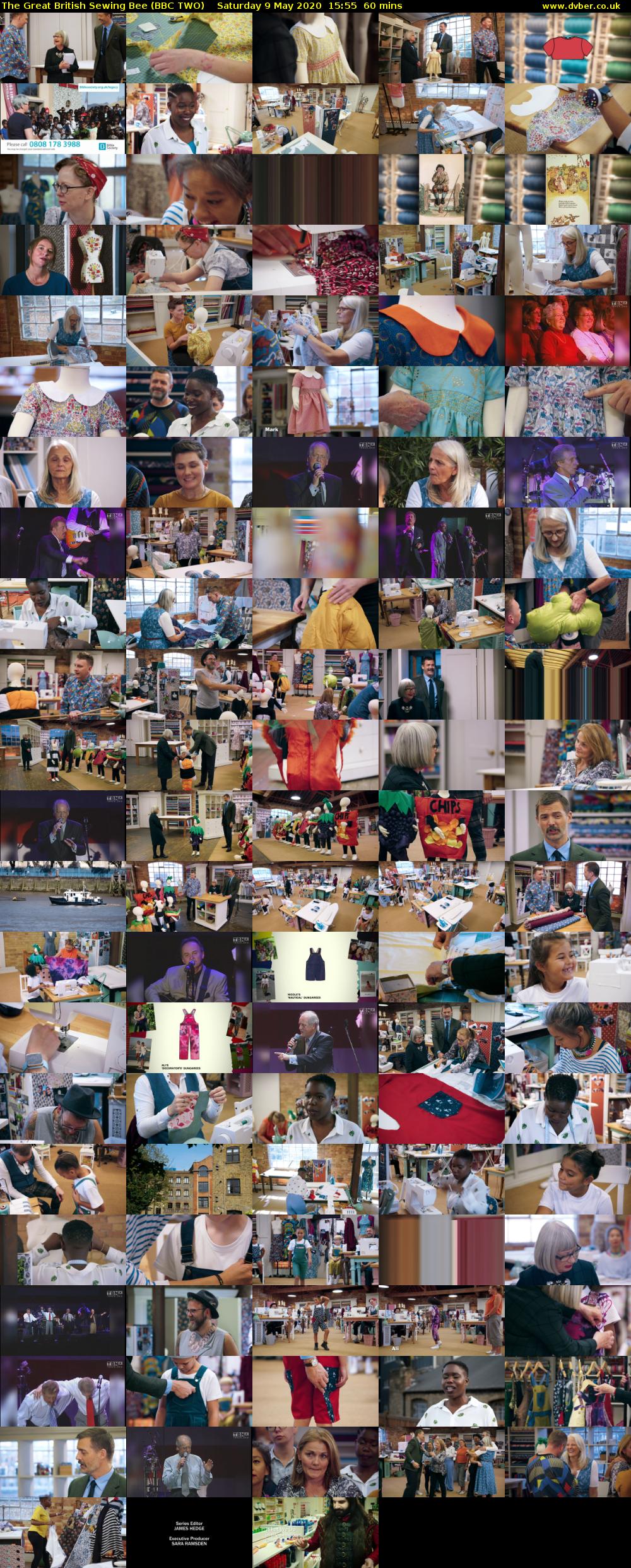 The Great British Sewing Bee (BBC TWO) Saturday 9 May 2020 15:55 - 16:55
