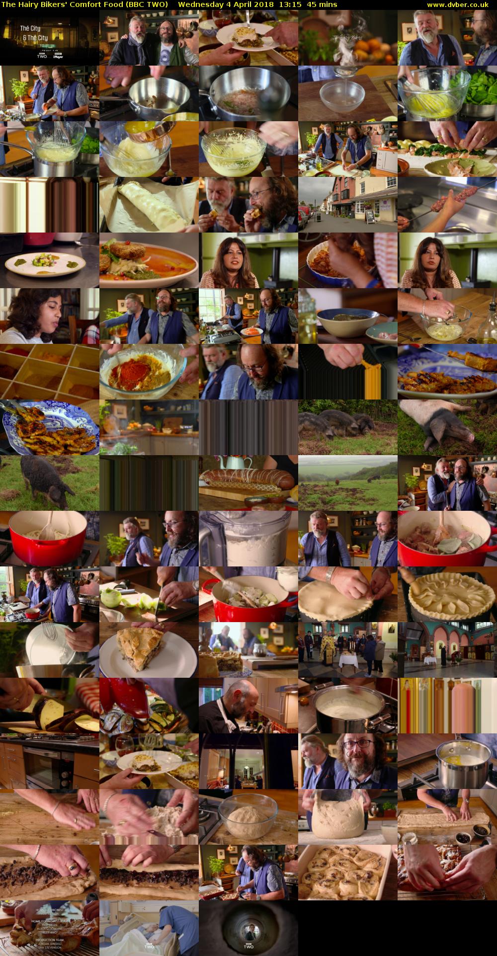 The Hairy Bikers' Comfort Food (BBC TWO) Wednesday 4 April 2018 13:15 - 14:00