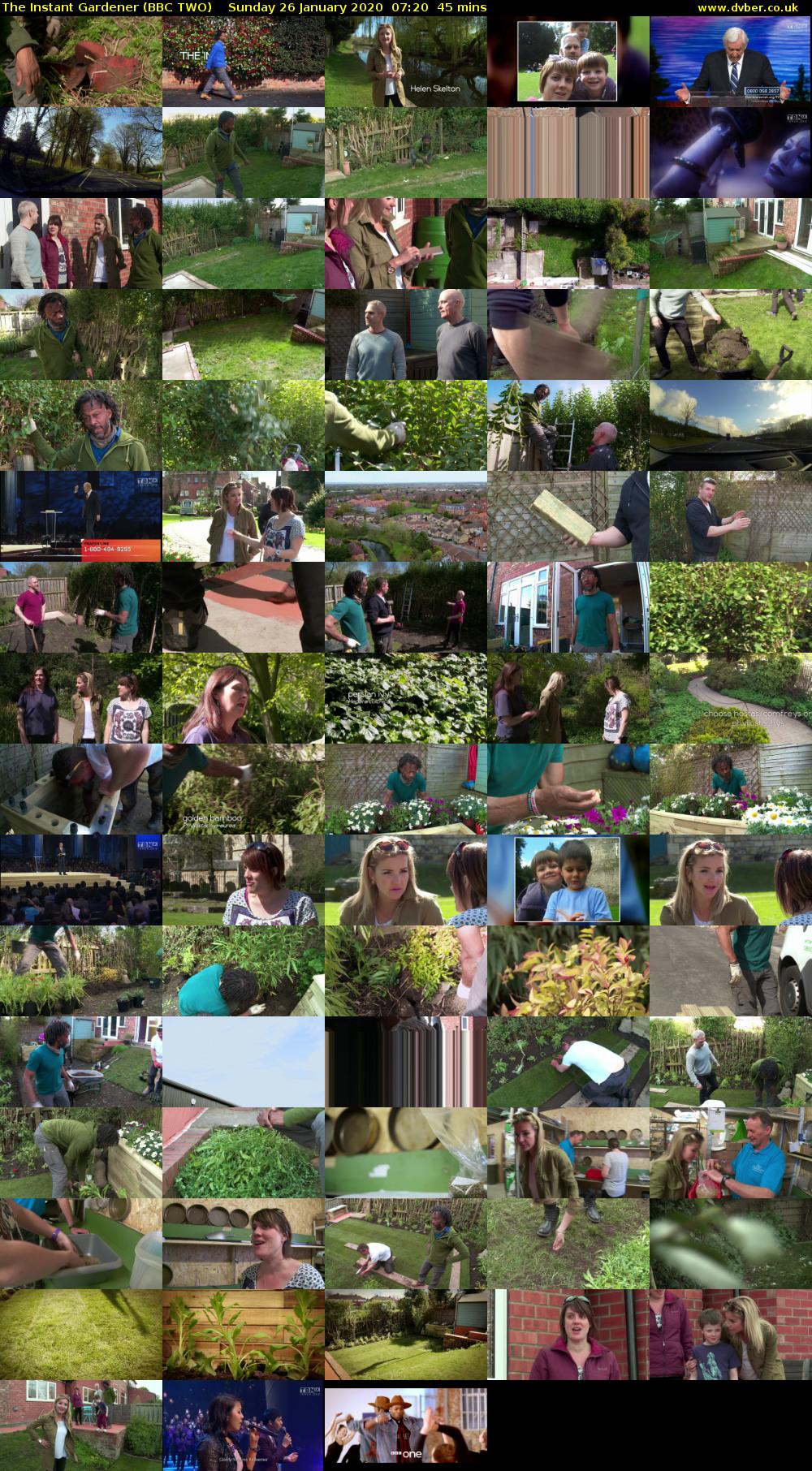 The Instant Gardener (BBC TWO) Sunday 26 January 2020 07:20 - 08:05