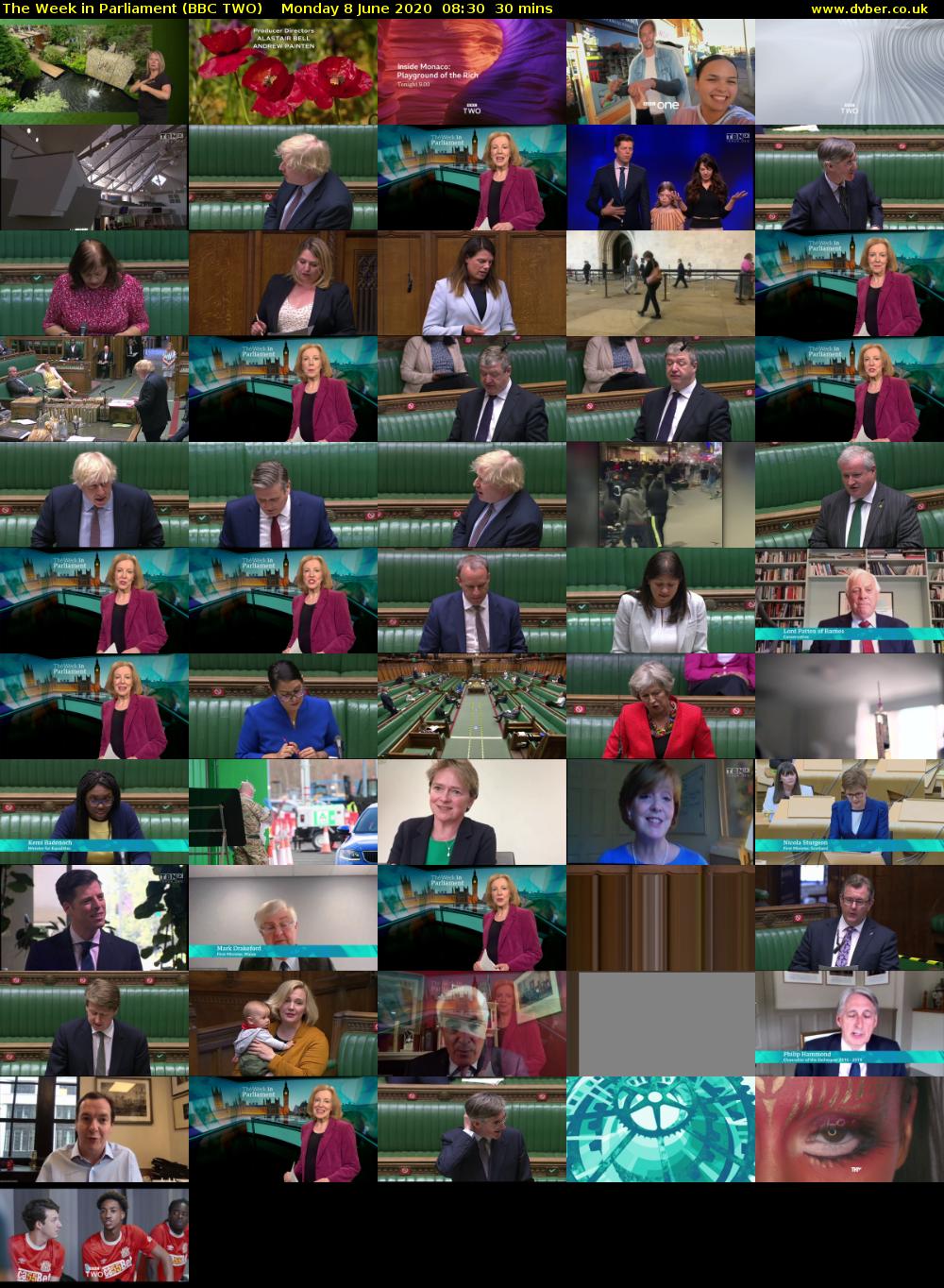 The Week in Parliament (BBC TWO) Monday 8 June 2020 08:30 - 09:00