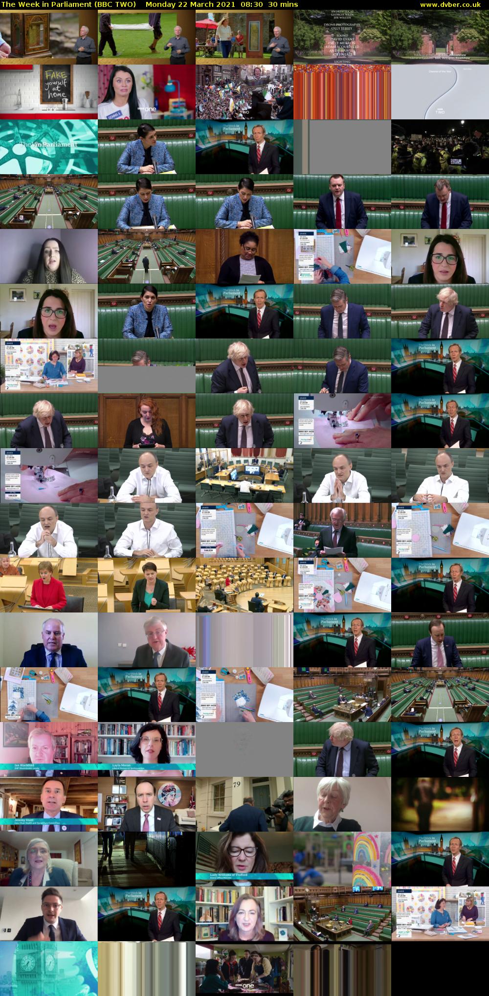 The Week in Parliament (BBC TWO) Monday 22 March 2021 08:30 - 09:00