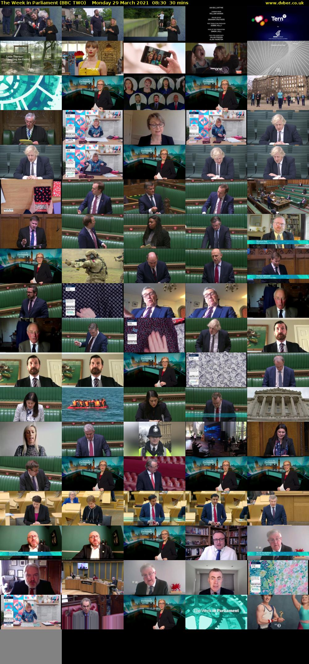 The Week in Parliament (BBC TWO) Monday 29 March 2021 08:30 - 09:00