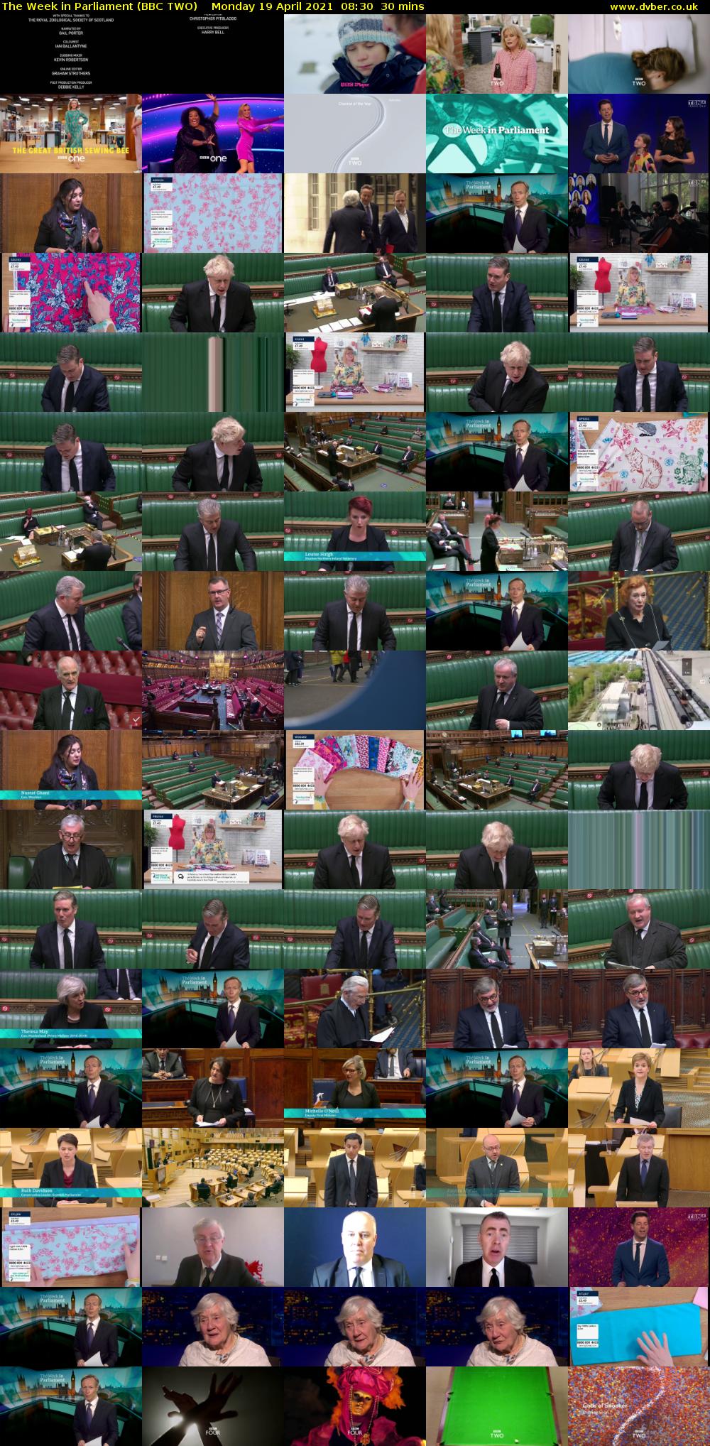 The Week in Parliament (BBC TWO) Monday 19 April 2021 08:30 - 09:00