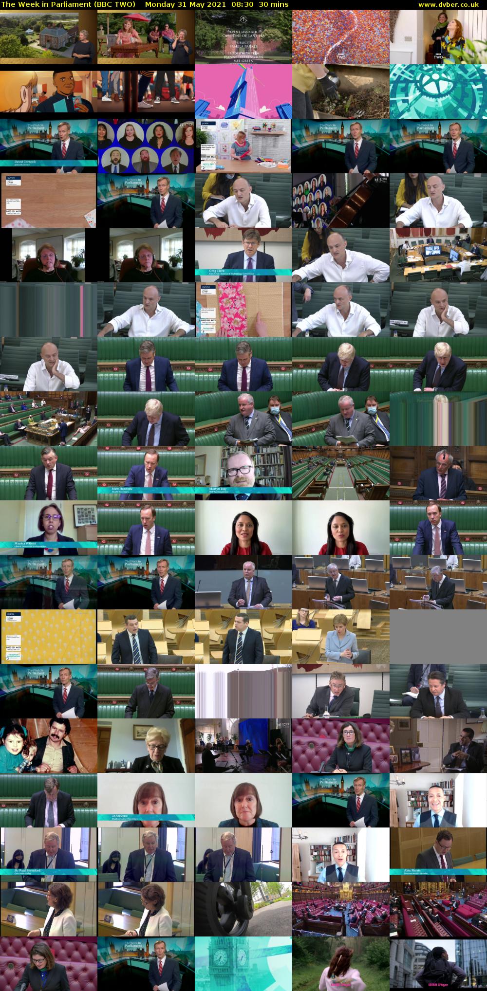 The Week in Parliament (BBC TWO) Monday 31 May 2021 08:30 - 09:00