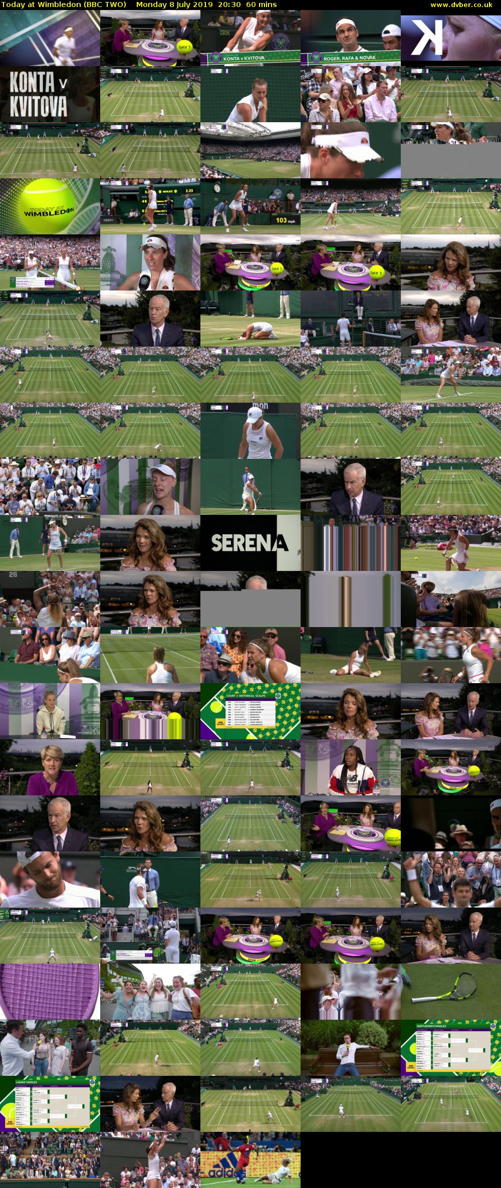 Today at Wimbledon (BBC TWO) Monday 8 July 2019 20:30 - 21:30