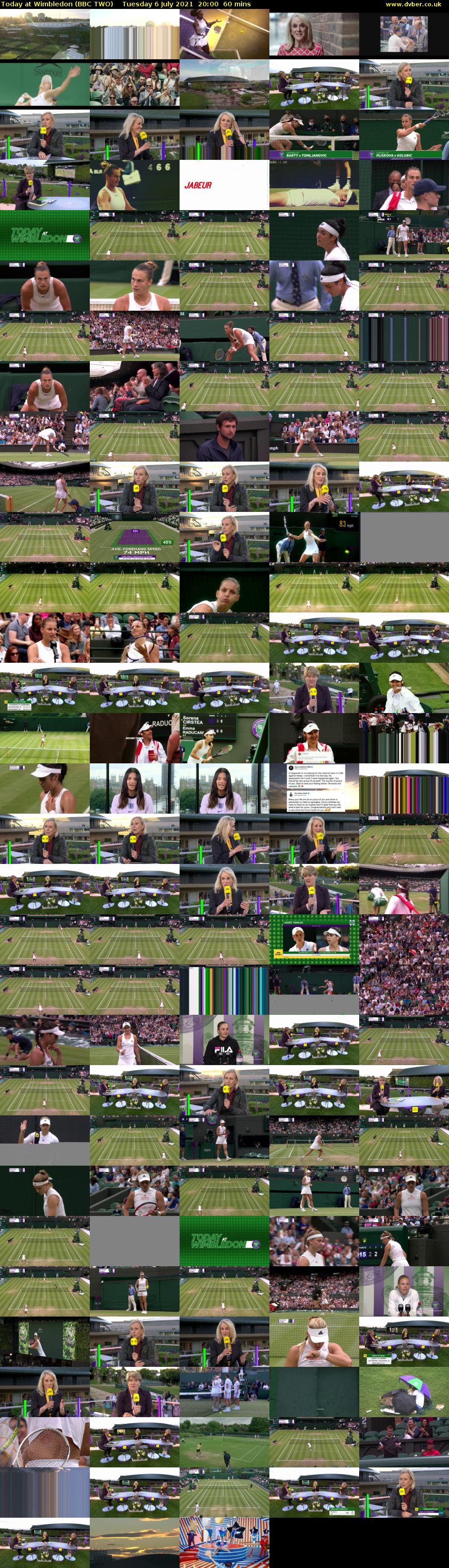 Today at Wimbledon (BBC TWO) Tuesday 6 July 2021 20:00 - 21:00