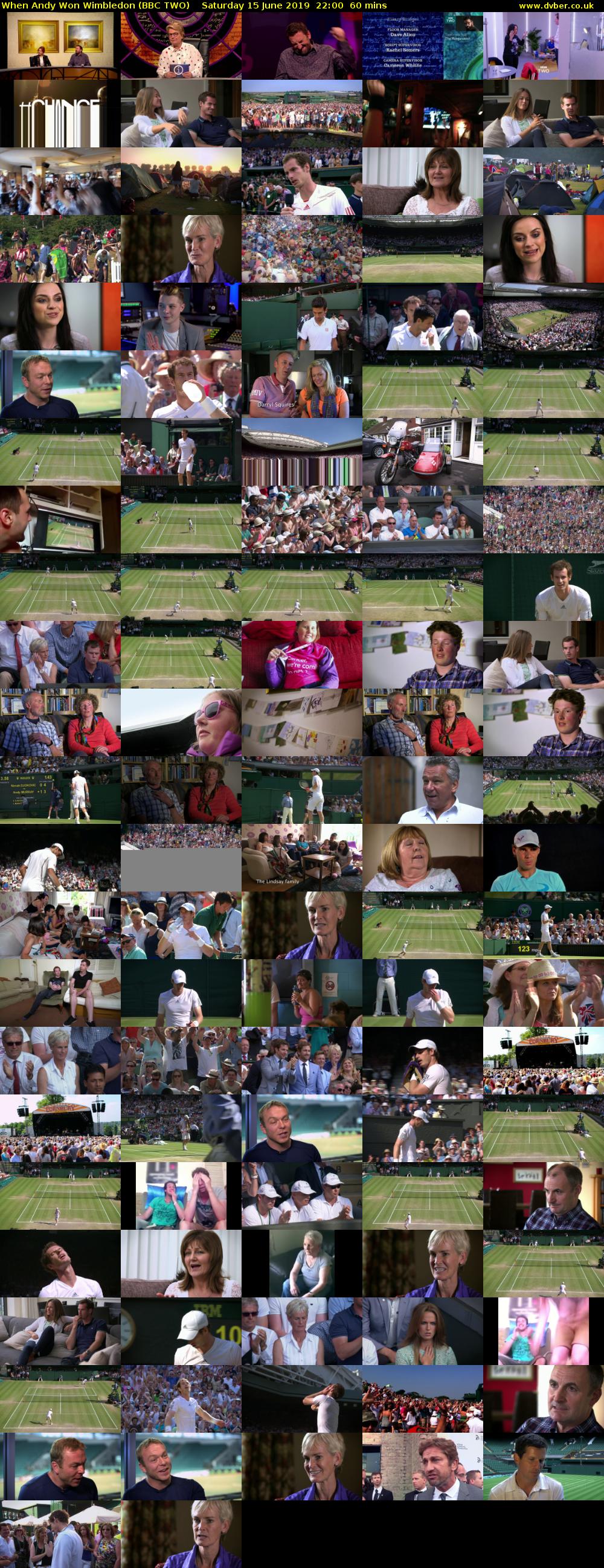When Andy Won Wimbledon (BBC TWO) Saturday 15 June 2019 22:00 - 23:00