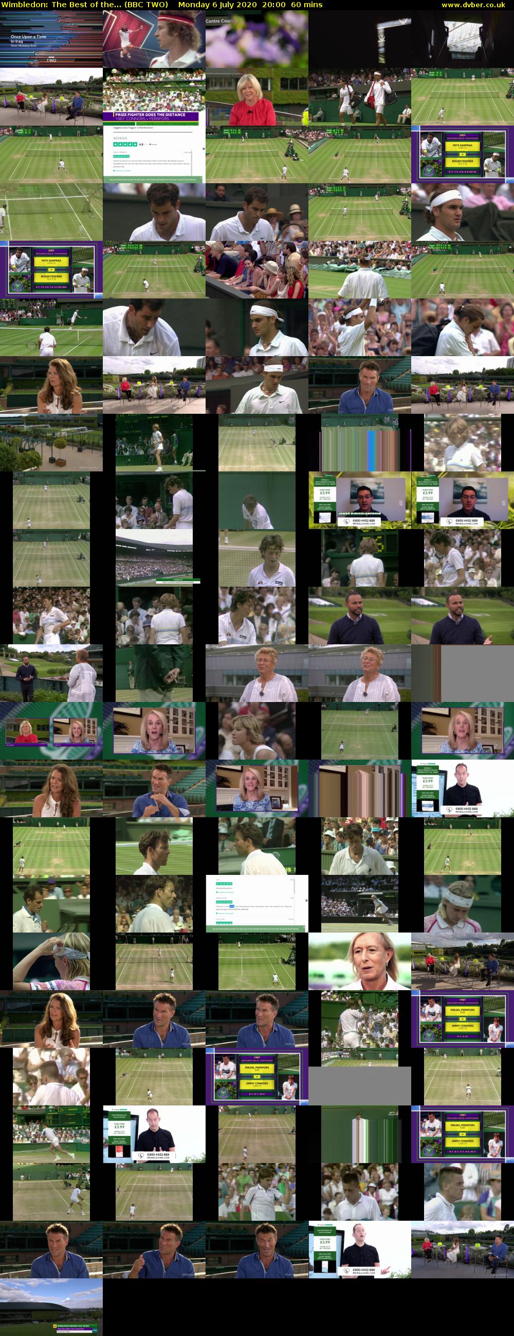 Wimbledon: The Best of the... (BBC TWO) Monday 6 July 2020 20:00 - 21:00