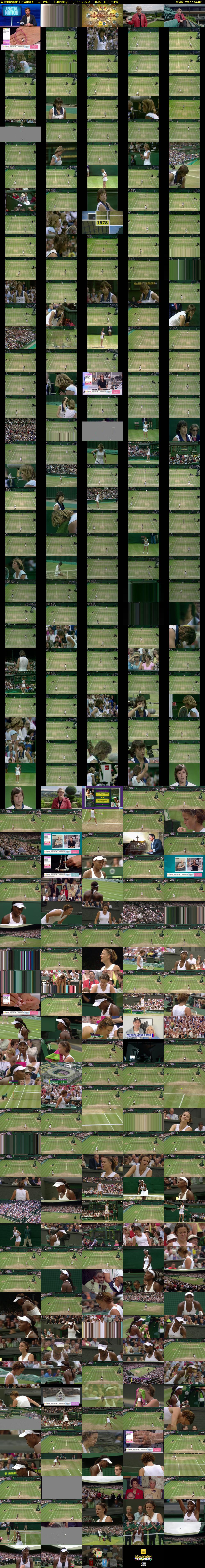 Wimbledon Rewind (BBC TWO) Tuesday 30 June 2020 13:30 - 16:30