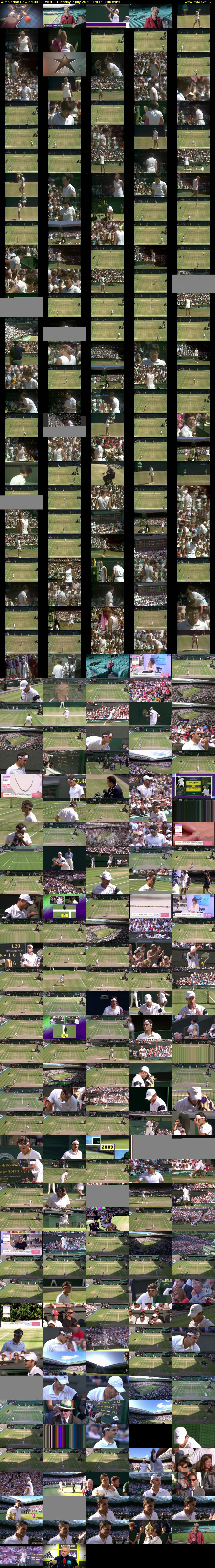 Wimbledon Rewind (BBC TWO) Tuesday 7 July 2020 14:15 - 17:15