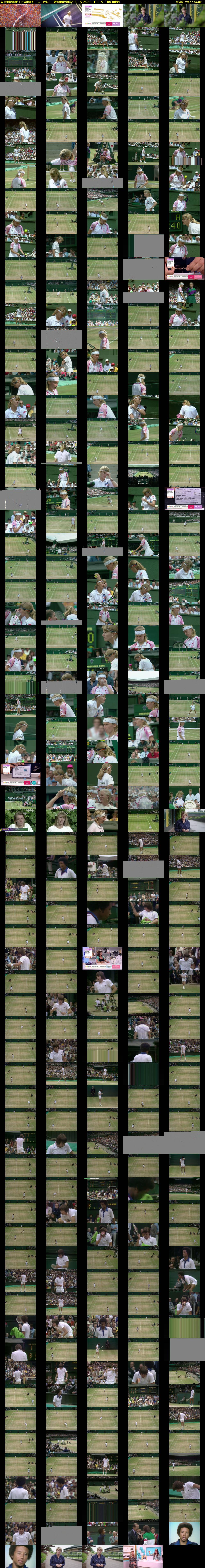 Wimbledon Rewind (BBC TWO) Wednesday 8 July 2020 14:15 - 17:15