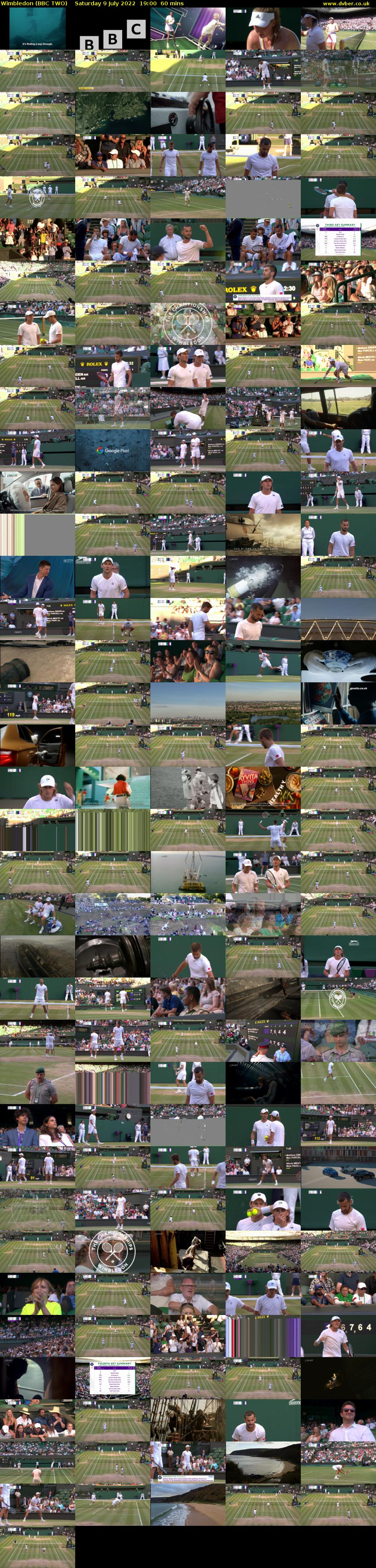 Wimbledon (BBC TWO) Saturday 9 July 2022 19:00 - 20:00