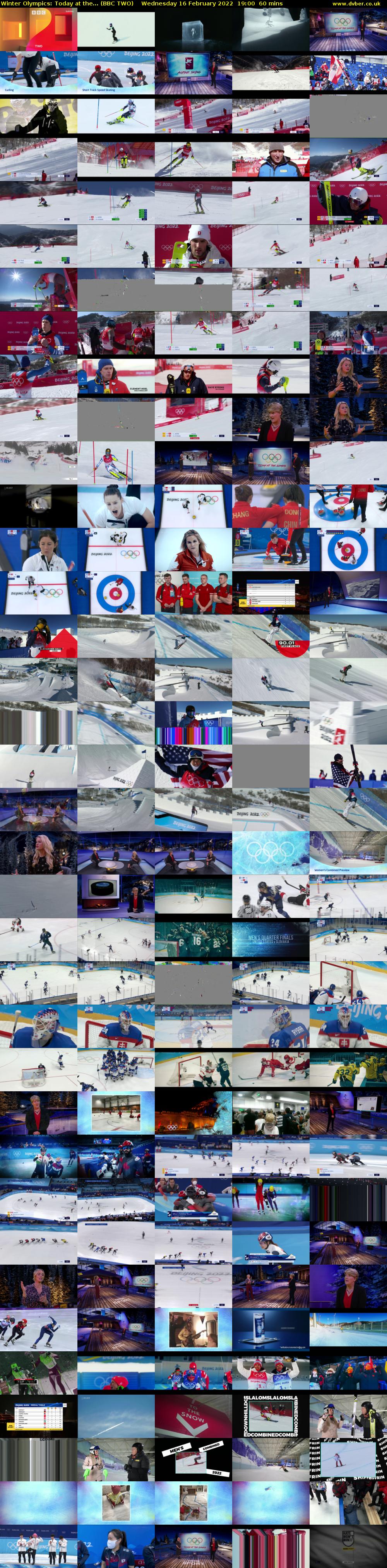 Winter Olympics: Today at the... (BBC TWO) Wednesday 16 February 2022 19:00 - 20:00
