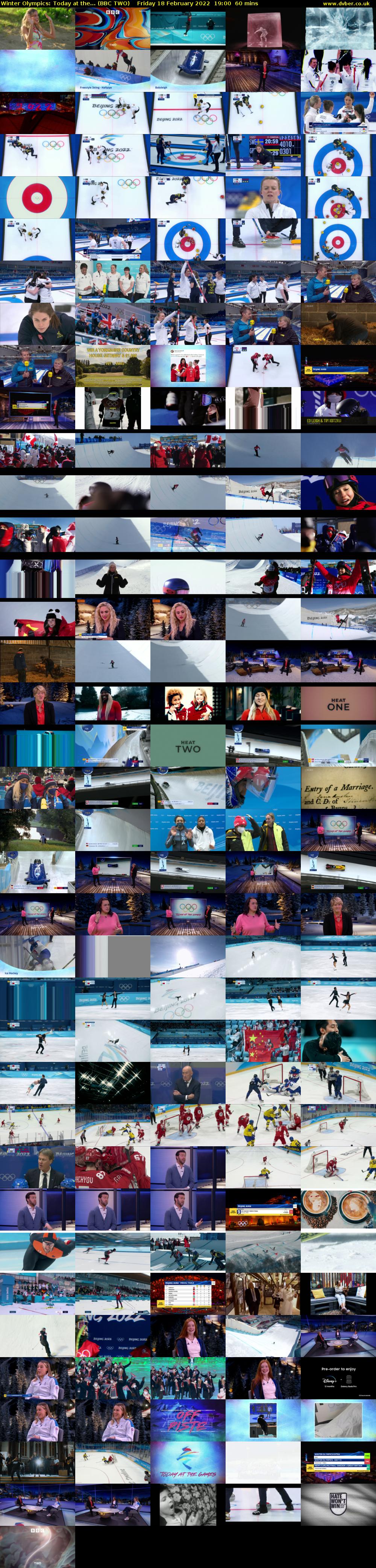 Winter Olympics: Today at the... (BBC TWO) Friday 18 February 2022 19:00 - 20:00