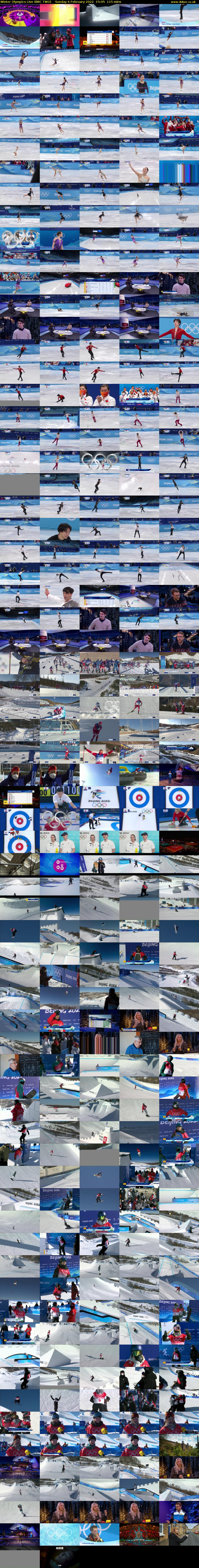Winter Olympics Live (BBC TWO) Sunday 6 February 2022 15:05 - 17:00