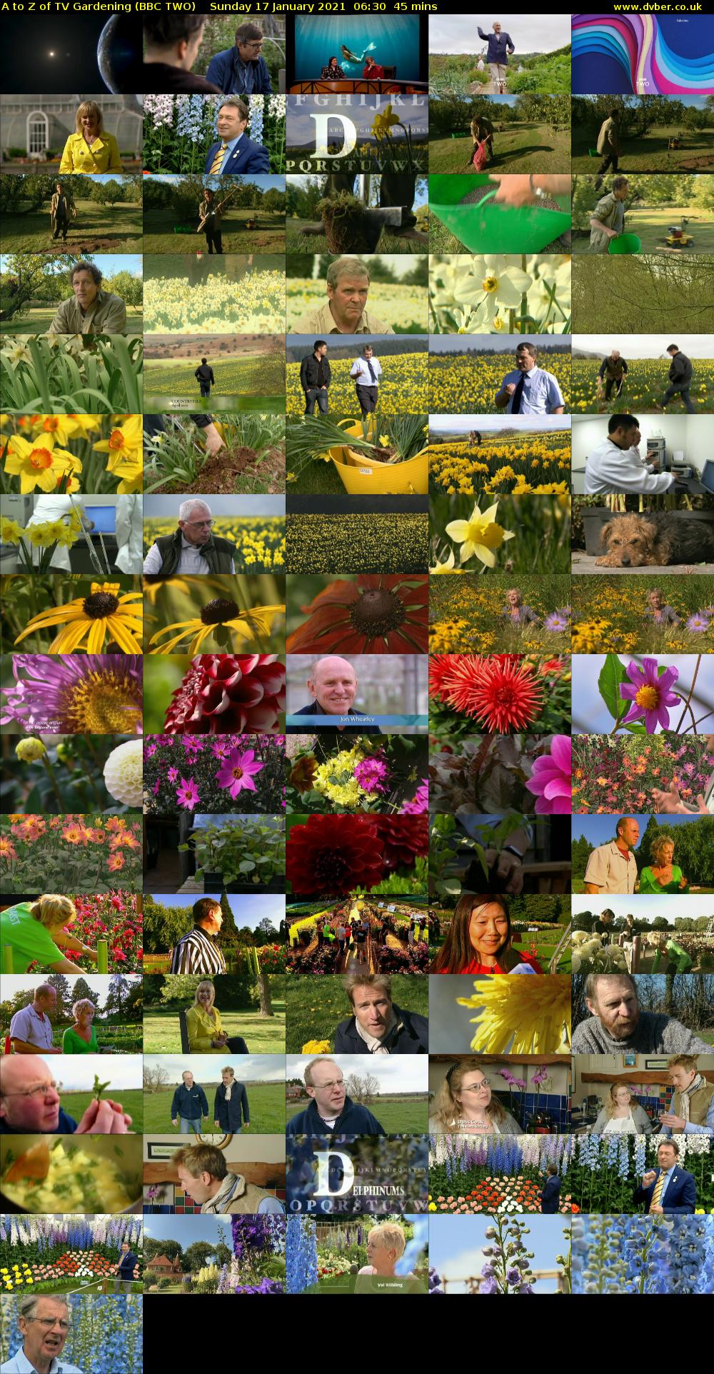 A to Z of TV Gardening (BBC TWO) Sunday 17 January 2021 06:30 - 07:15
