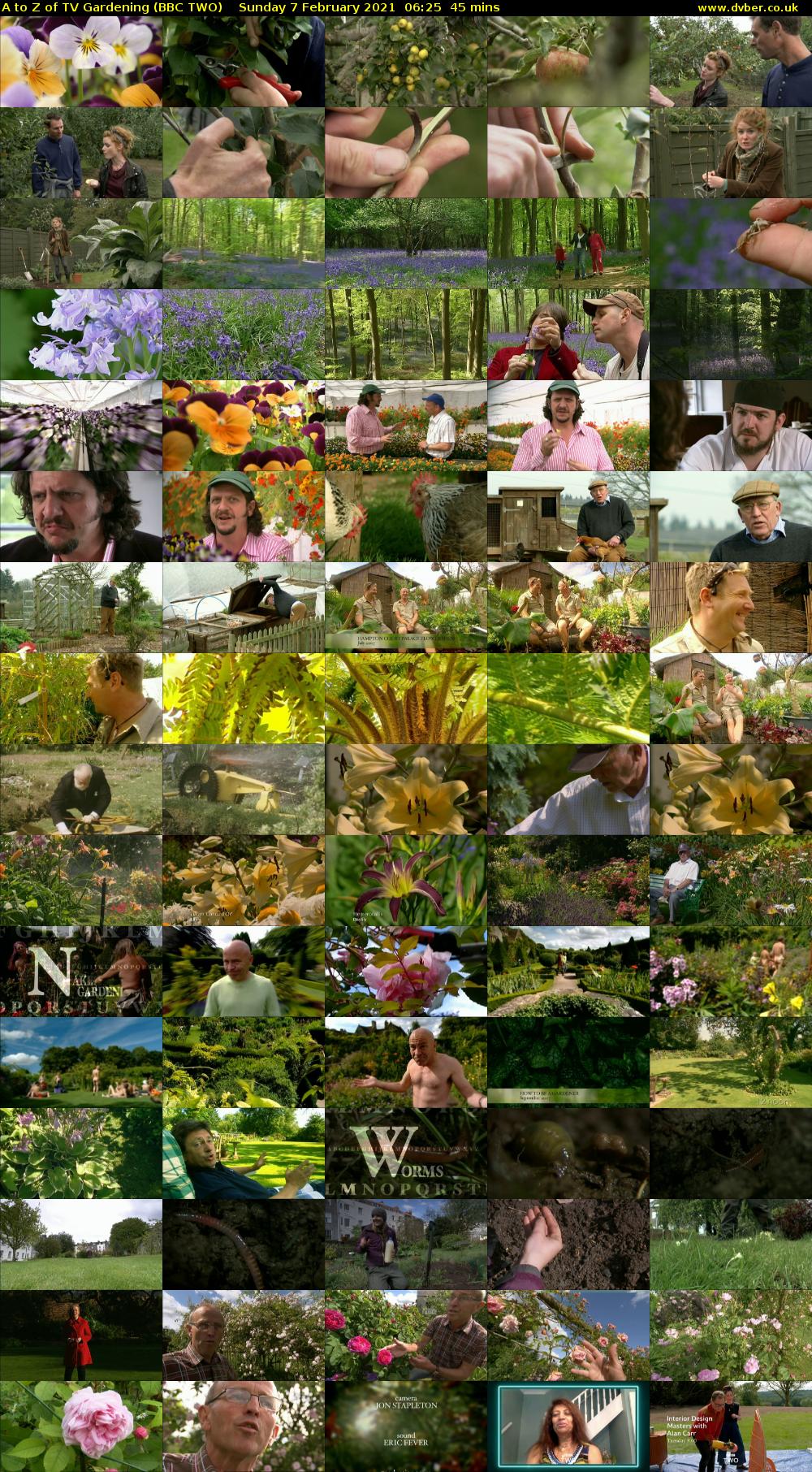 A to Z of TV Gardening (BBC TWO) Sunday 7 February 2021 06:25 - 07:10