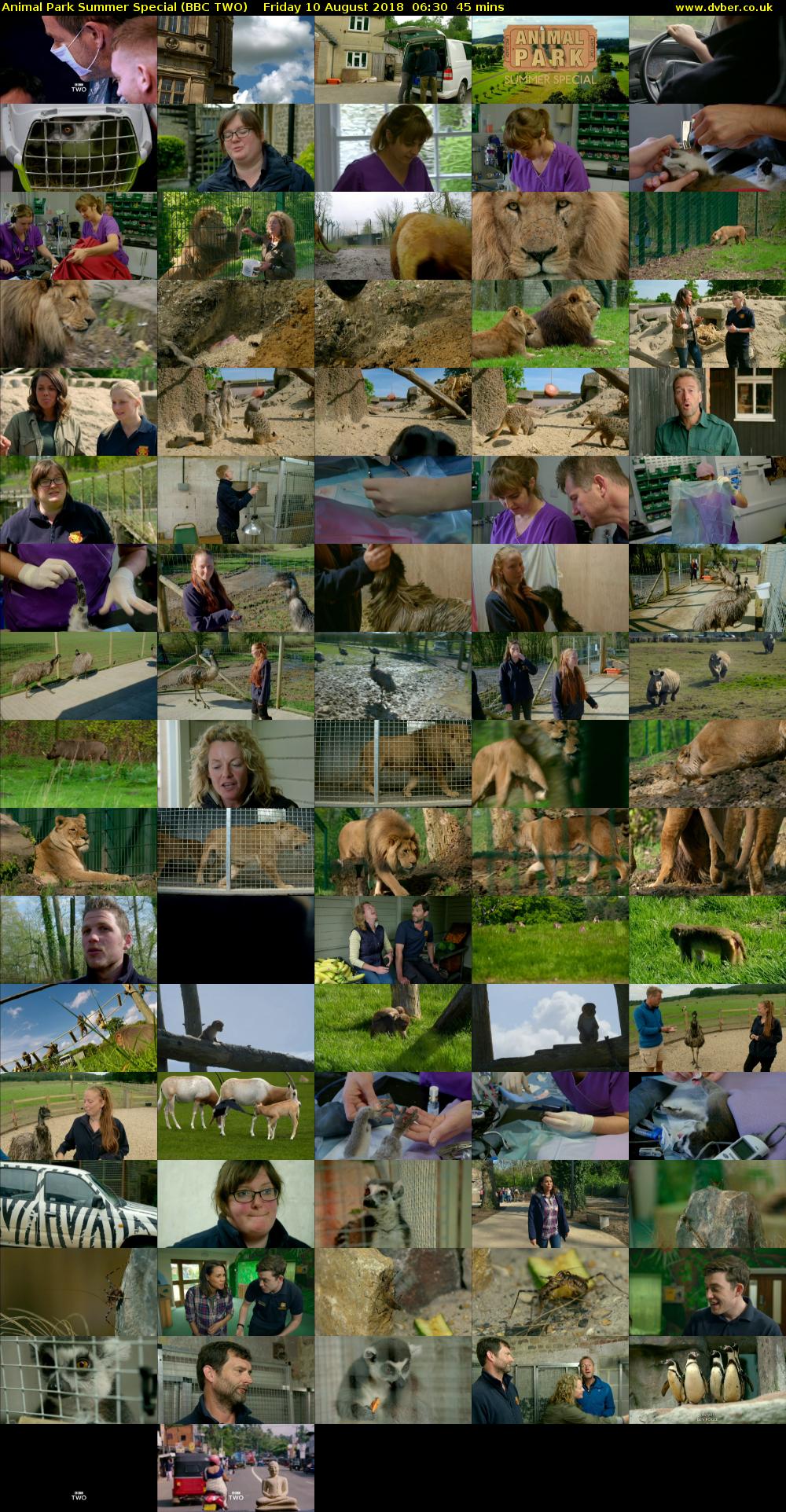 Animal Park Summer Special (BBC TWO) Friday 10 August 2018 06:30 - 07:15