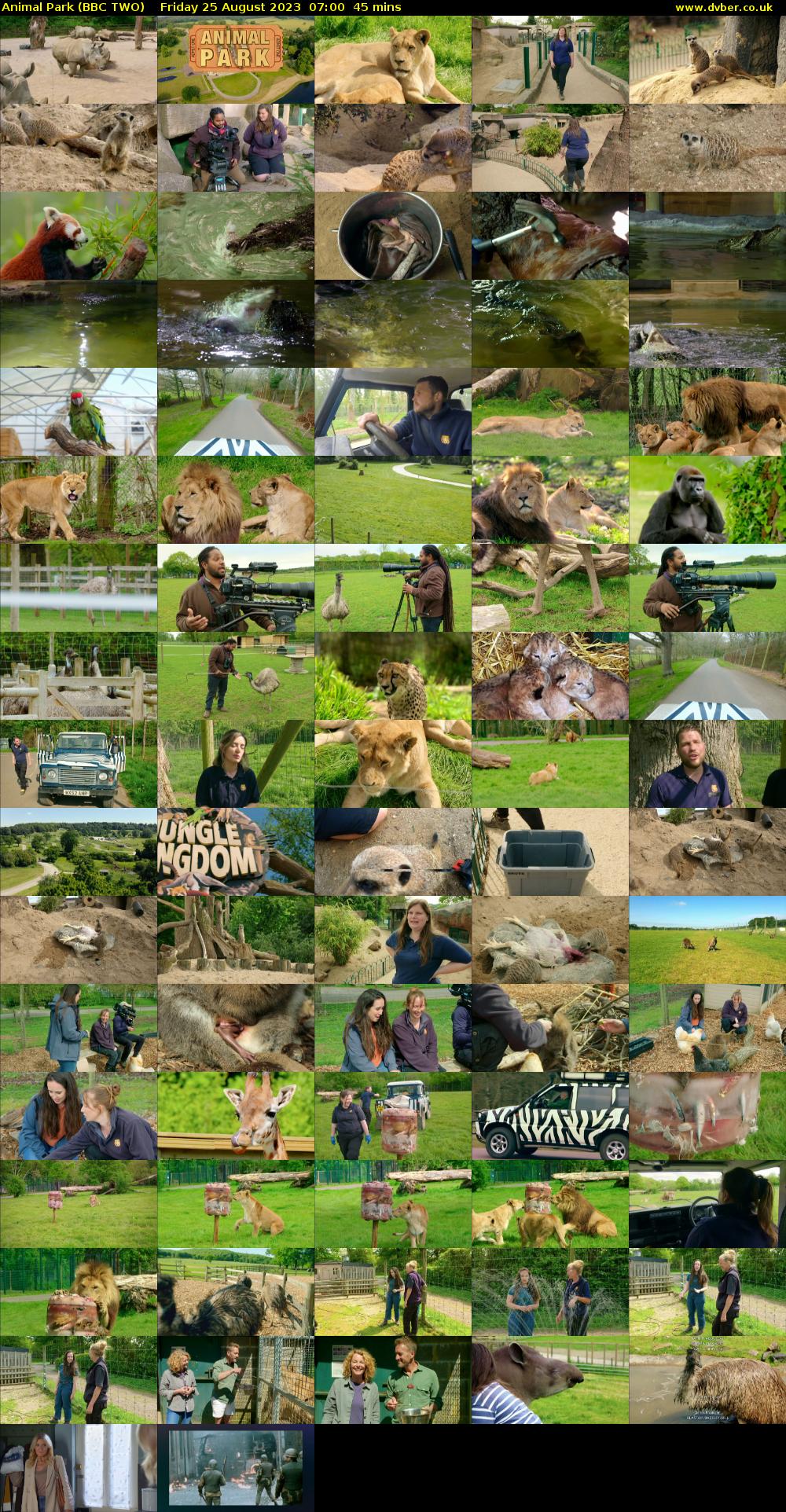 Animal Park (BBC TWO) Friday 25 August 2023 07:00 - 07:45